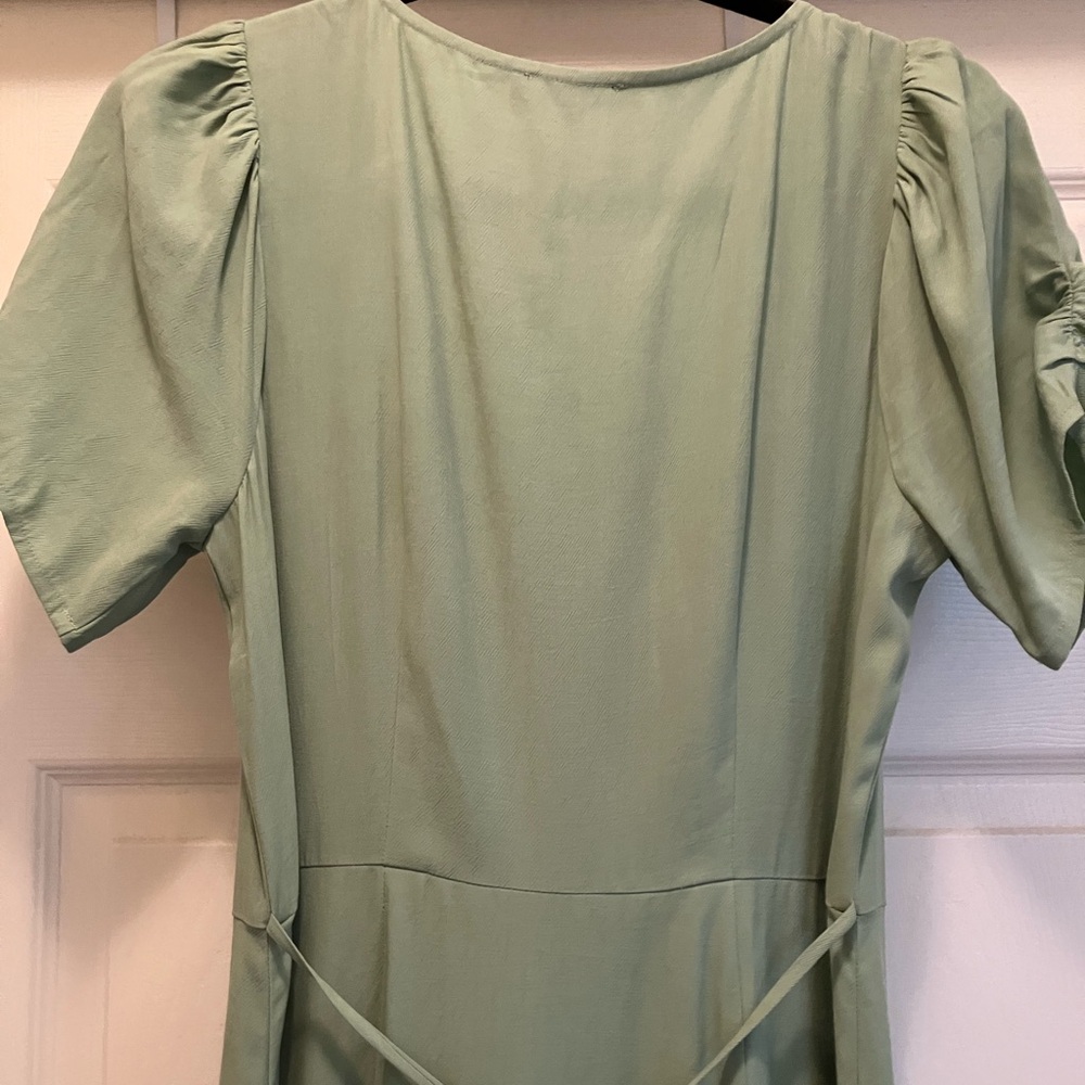 Madewell Leedra Button-Front Midi Dress 2 XS - Picture 6 of 8